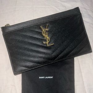 Saint Laurent Monogram Clutch - CASSANDRE